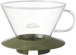 Kalita Coffee Wave Series Glass Dripper WDG-185 Army Green #05110 For 2-4 Japan. Fixed Price $53.40.