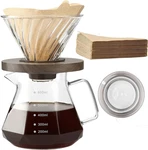 Pour Over Coffee Maker, 20 Oz Borosilicate Glass Carafe With 100 Pcs V60 Paper. Fixed Price $32.58.
