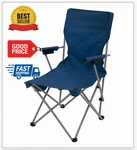 Hard Arm Camping Chair Portable Steel Frame Seat With Built Cup Holder. Fixed Price $27.88.