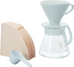 V60 Ceramic Pour Over Coffee Set, Size 02, White. Fixed Price $49.99.