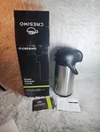Cresimo Lever Action Air Pot Thermal Coffee Carafe 74.4 Oz Model AP1000D. Fixed Price $12.50.