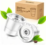 2 Pack Cup Reusable Coffee Pods For Keurig: Stainless Steel Refillable -. Fixed Price $11.54.