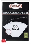 Technivorm Moccamaster #4 White Paper Filters 100-COUNT Box. Fixed Price $11.50.