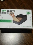 Mind Reader Coffee Sleeve Storage Dispenser Organizer Black 6 X 9.57 3.78. Fixed Price $22.99.