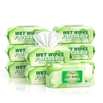 Dafi Flushable Adult Wipes, 720 Unscented, 100% Plant-based, Septic Safe. Fixed Price $39.95.