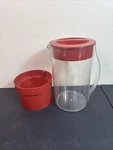Mr. Coffee Iced Tea Maker 2 Qt Pitcher W/ Brew Basket Red Replacement TM1. Fixed Price $24.99.
