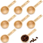 Tebery 8 Pack Wood Measuring Scoops For Canister, Tablespoon 15ML,. Fixed Price $24.84.