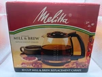 New 2001 Salton Melitta Automatic 10-CUP Mill & Brew Replacement Carafe Membcfb. Fixed Price $35.99.