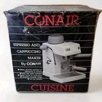 Open Box Conair Espresso And Cappuccino Maker #CEM-400 Vtg 1987. Fixed Price $49.00.