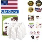 Eco-friendly 300 Pack Disposable Coffee Filters With Lid For Perfect Brewing. Fixed Price $39.09.