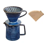 Hyaxgm Pour Over Coffee Maker,ceramic With 40 V02, Starry Blue. Fixed Price $42.99.