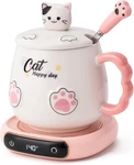 Bgbg Coffee Mug Warmer & Cute Cat Set, Beverage Cup For Desk Home. Fixed Price $39.99.