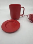 Ember Smart Temperature Control Mug 10OZ (295ML) Red With Charging Coaster. Fixed Price $75.00.