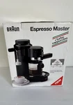 Braun E200T Espresso & Cappuccino Machine Black 4-CUP Turbo Attachment. Fixed Price $99.99.