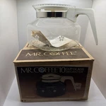 Vtg 1982 Mr. Coffee Glass Replacement Pot Carafe 10 Cup Daisy Flowers White D-7. Fixed Price $19.99.