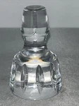 Stopper Carafe Glass Crystal Opaque Clear Vintage Art Deco France N7979 3.20 Inc. Fixed Price $25.00.