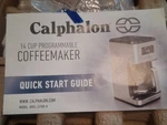 Calphalon Programmable Coffee Machine With Glass Carafe, 14 Cups Brand. Fixed Price $40.00.