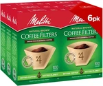 Melitta #4 Cone Coffee Filters, Natural Brown, 100 Count (pack 6), 600 Total. Fixed Price $57.00.