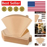 Unbleached Natural Paper Coffee Filters 100 Count For Rich Flavor, 8-12 Cups. Fixed Price $11.99.