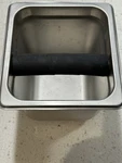 Espresso Tamper/ & Knocker Box Set-in-cabinet New Stainless Steel.. Fixed Price $20.00.