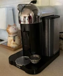 Breville Nespresso BNV220CRO Coffee Maker Chrome Black B121 With Cup. Fixed Price $49.55.