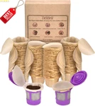 Unbleached K-cup Filters With Lid Reusable Coffee Pods 300CT. Fixed Price $52.79.