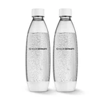 Sodastream 1L Twin Pack White Dishwasher Safe Slim Bottles. Fixed Price $44.73.