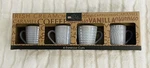 New The Packaging-la Rochelle -GREY-4 Set Ceramic Espresso Cups-hh. Fixed Price $8.95.