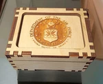 Hand Carved U.s. Air Force Wooden Box By Alchemy Robert Jones. Fixed Price $77.39.