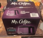 Mr. Coffee PLD121 12-CUP Carafe Black -replacement Unopened In Box Brand New. Fixed Price $11.20.