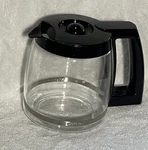 Cuisinart 12 Cup Coffee Maker Replacement Carafe & Lid Glass Pot Black- Preowned. Fixed Price $12.99.