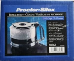Proctor-silex 2-12 Cups Replacement Carafe Coffee Pot #88065. Fixed Price $13.99.