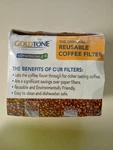 Goldtone Reusable 8-12 Cup Coffee Filter New Damaged Package See Photos. Fixed Price $17.40.