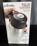 New Primula Carafe 2 Liter Temp Assure Vacuum Insulated Stainless Steel - Nib. Fixed Price $28.99.