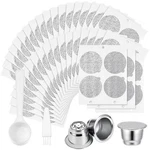 Tanlade 300 Pcs Reusable Espresso Capsules 2 Refillable Coffee Pods.... Fixed Price $29.07.