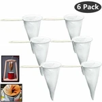 6 Spanish Colador De Cafe Coffee Strainer Filter Cloth Mesh With Plastic Handle. Fixed Price $13.99.