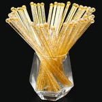 50 Pcs Gold Glitter Plastic Swizzle Sticks Crystal Stirrers 7.24 Inch Coffee. Fixed Price $18.94.