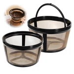 Bohuiz 2PCS Reusable Coffee Filter Basket For 4-5 Cup Makers, Gold Mesh. Fixed Price $16.94.