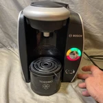 Tassimo Bosch TAS4515UC Single Coffee Brewer Black Chrome Clean Tested Euc Extra. Fixed Price $84.95.