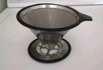 Yitelle Stainless Steel Pour Over Coffee Cone Dripper W Cup Stand - Paperless. Fixed Price $25.00.