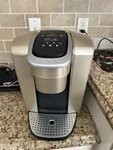 Keurig K-elite Single Serve K-cup Pod Coffee Maker, Brushed Gold. Fixed Price $65.00.