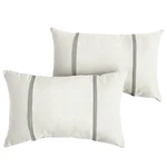 Sorra Home X Sunbrella - Indoor/outdoor Lumbar Pillows Set Of 2 Canvas Natural. Fixed Price $86.98.