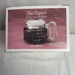 Vtg Mr. Coffee Expert 10 Cup Glass Decanter White Lid 1990 Carafe With Box New!. Fixed Price $22.00.