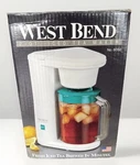 West Bend Iced Tea Maker Electric 2 Qt White Model 6050 Auto Drip Stop Pitcher. Fixed Price $29.86.
