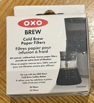 Oxo Brew - Cold Coffee Maker Paper Filters 50 Pack New!!. Fixed Price $7.50.