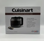 New Cuisinart DCC-1220BKSRC 12-CUP Black Stainless Replacement Carafe. Fixed Price $14.44.