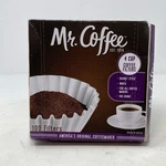 Mr. Coffee 4-CUP White Filters JR100, 100-COUNT. Fixed Price $6.24.
