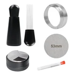 53MM Espresso Accessories Kit Distributor Dosing Funnel Puck Screen Wdt Tool. Fixed Price $44.28.
