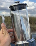 French Press Coffee Maker 34 Oz. Stainless Steel Filter Cafe Du Chateau. Fixed Price $33.48.