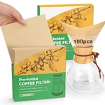 Bykitchen Pre-folded Pour Over Coffee Filter, Set 100PCS-8INCH, Natural. Fixed Price $23.99.